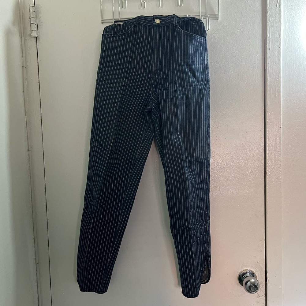 Gitano vintage women’s retro style striped jeans. #vintage #retro. - Picture 2 of 14